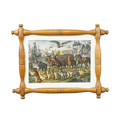 Antique Print 'The Hunters Funeral', Germany late 19th century.