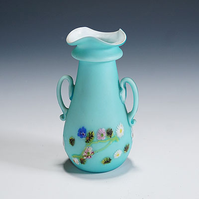 Rare Floreali Vase, Fratelli Toso Murano ca. 1920s.