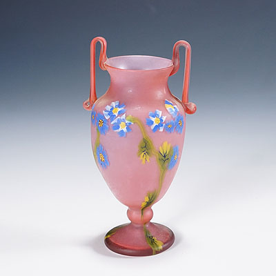 Rare Floreali Vase, Fratelli Toso Murano ca. 1920s.