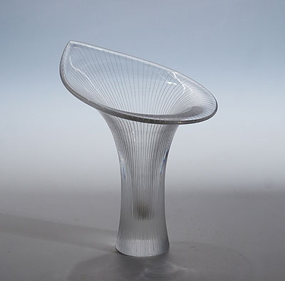 Kantarelli Art Glass Vase by Tapio Wirkkala for Iittala 1951.