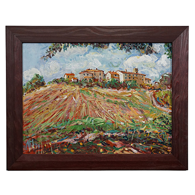 Montieri, Toskana – Oil Painting by  Alexander Michael, 1994.