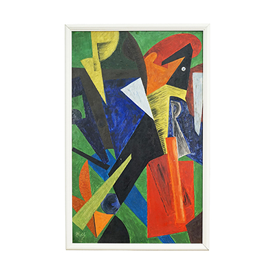 Vaclav Koutzky attr., Composition in Blue, Red and Green 1964.