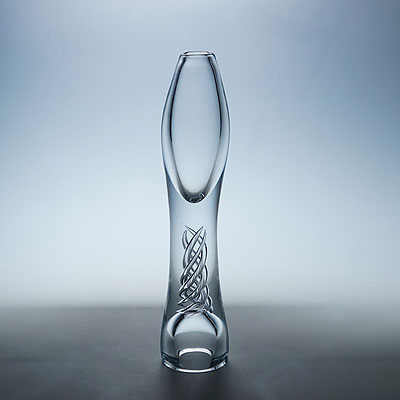 Vintage Art Glass Vase 'Twist' by Kari Alakoski for Iittala.